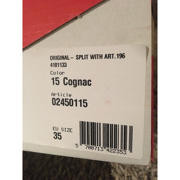 SANITA Original Split With Art COGNAC LEATHER CLOGS WOMEN Size 5 NIB - Picture 10 of 10